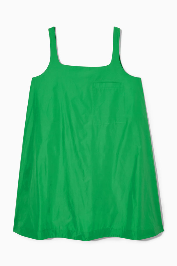 COS Contrast-panel Mini Dress Bright Green