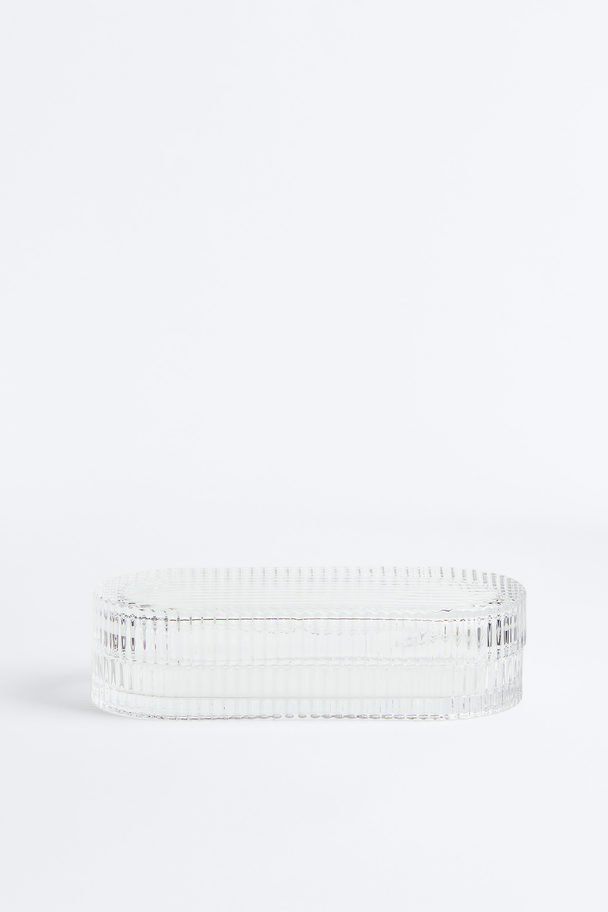 H&M HOME Ovaal Glazen Potje Helder Glas