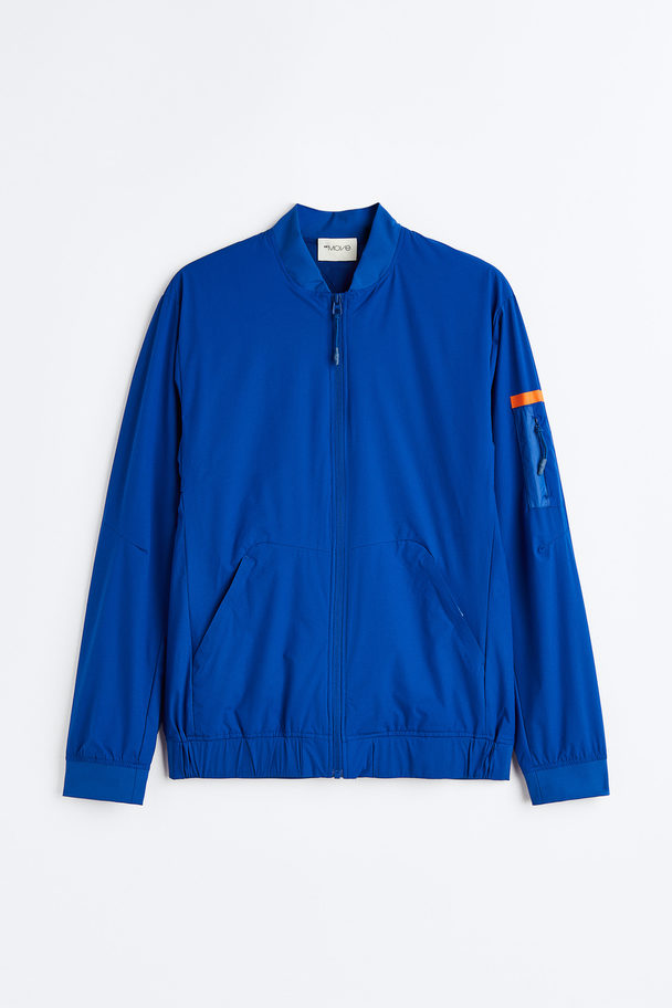 H&M Water-repellent Running Jacket Bright Blue