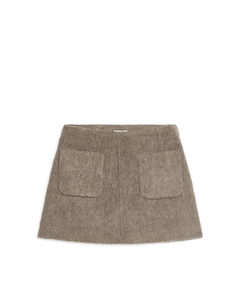 Wool Mini Skirt Mole