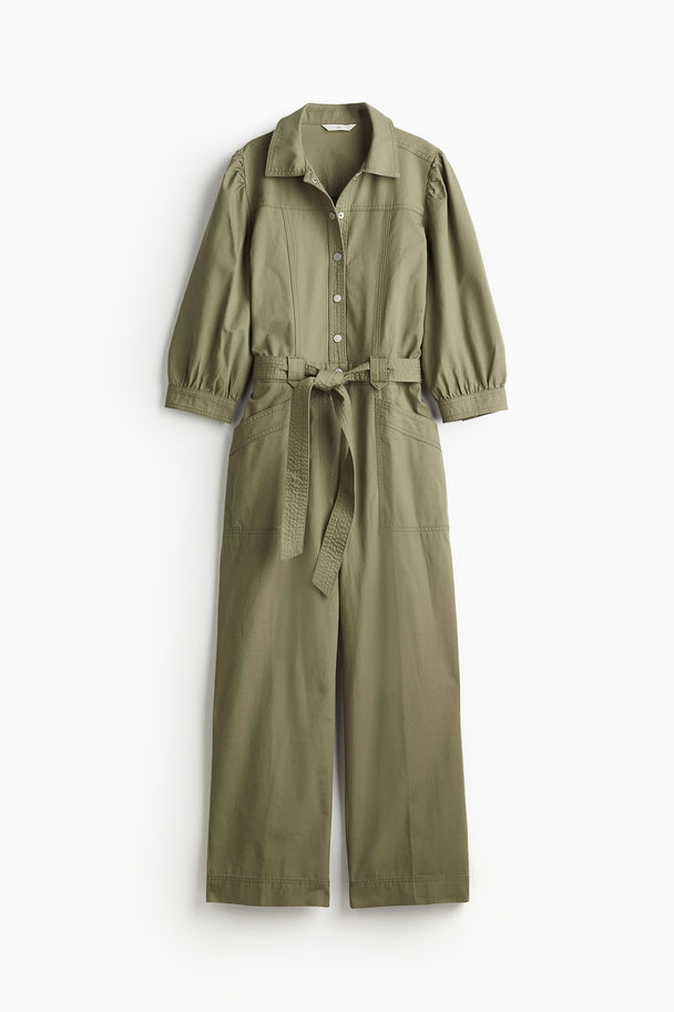 H&M Utilityjumpsuit Kakigroen