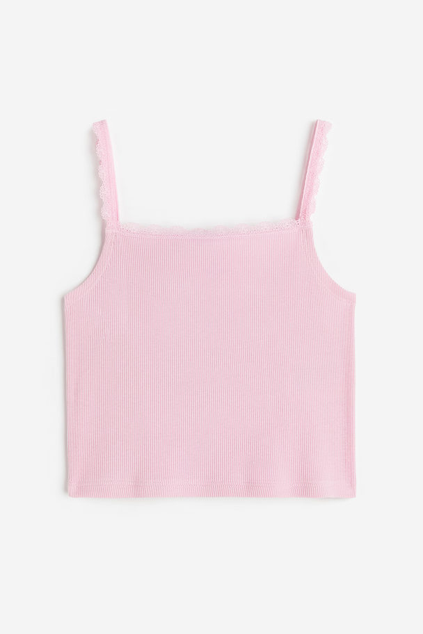 H&M Strappy Top Light Pink