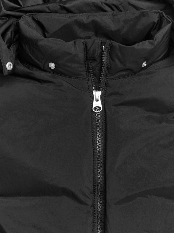 ARKET Detachable Hood Vest Black