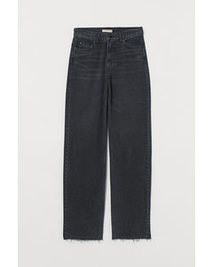 Straight Regular Jeans Schwarz/Washed out