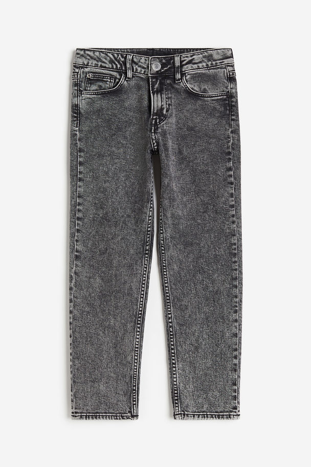 H&M Relaxed Tapered Fit Jeans Denimgrau