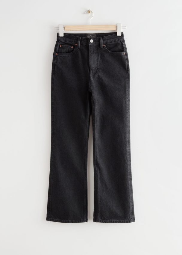 & Other Stories Mood Cut Cropped Jeans Summer Black