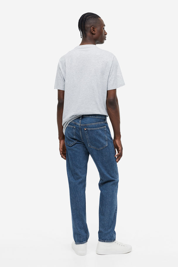 H&M Relaxed Jeans Denimblauw