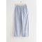 Textured Elastic Waist Trousers Light Blue