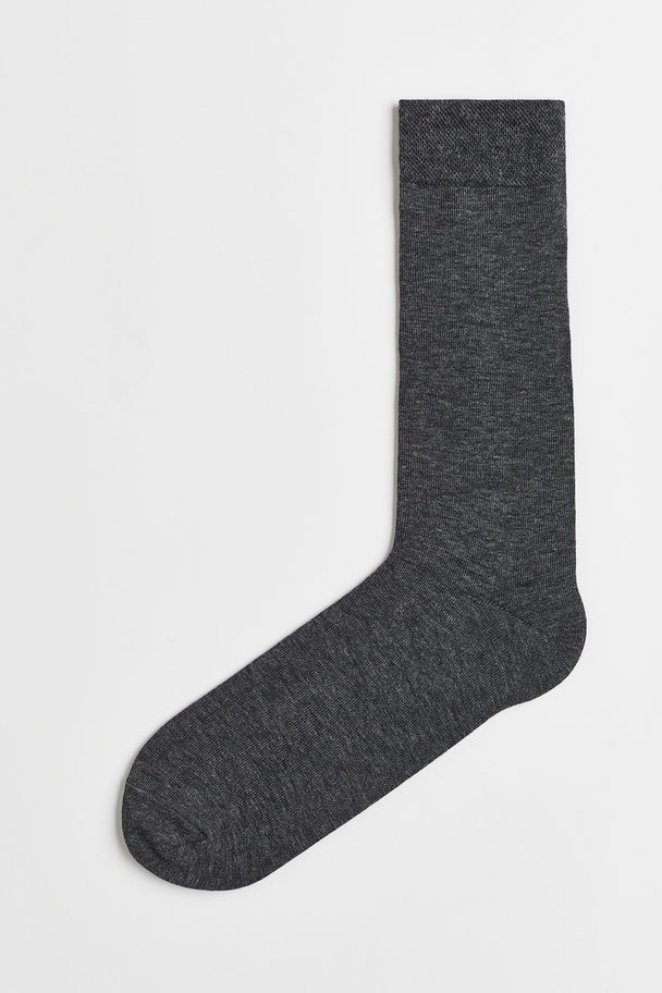 H&M Socken aus Wollmischung Dunkelgraumeliert