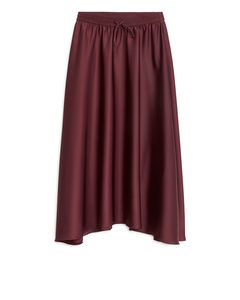 Nederdel I Satin Bordeaux