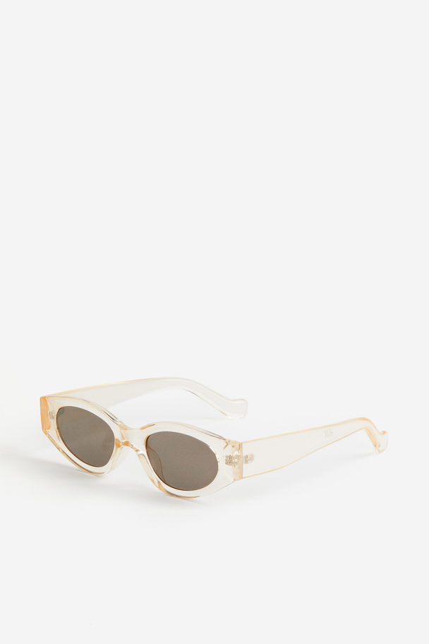 H&M Ovale Solbriller Transparent/lys Beige