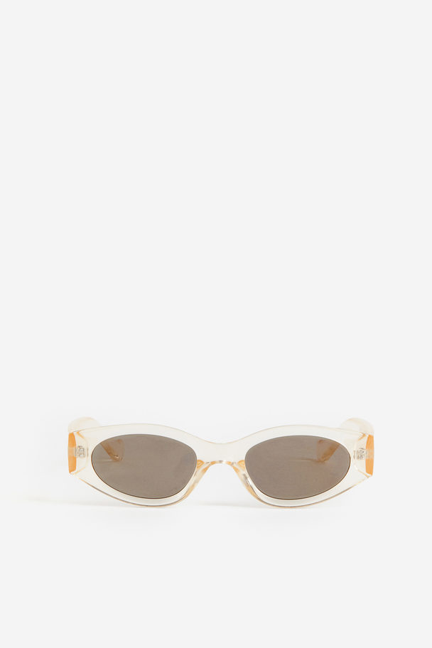H&M Ovale Solbriller Transparent/lys Beige