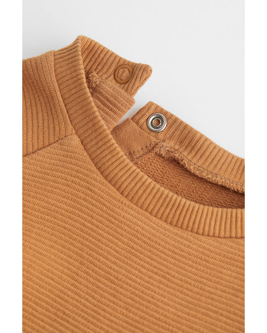 H&M 2-piece Sweatshirt Set Brown