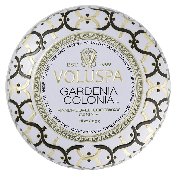Voluspa Voluspa Decorative Tin Candle Gardenia Colonia 113g