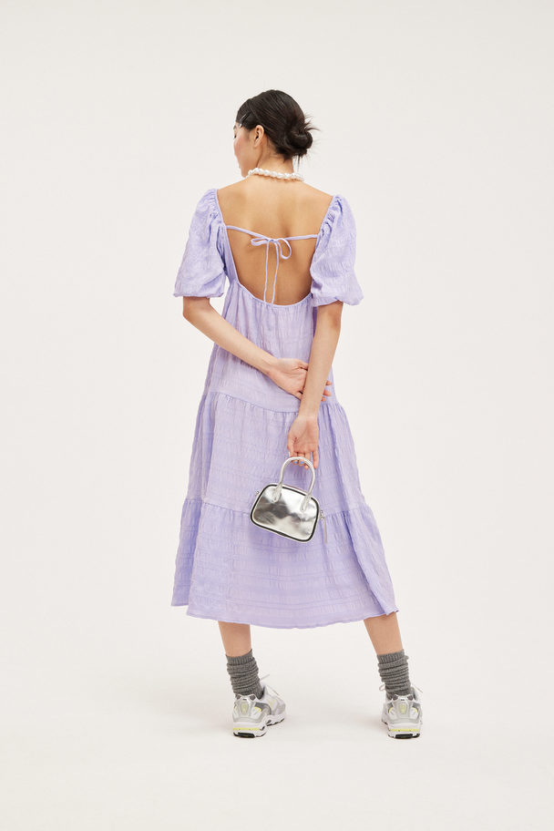 Monki Off-the-shoulder Midi Dress Lilac