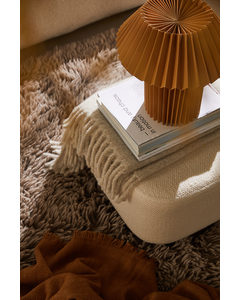 Pleated Paper Table Lamp Light Brown
