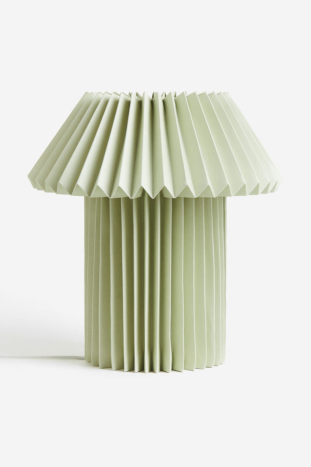 H&M HOME Pleated Paper Table Lamp Pistachio Green