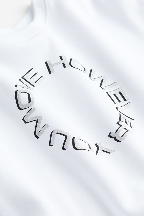 H&M Træningssweatshirt Hvid/however You Move