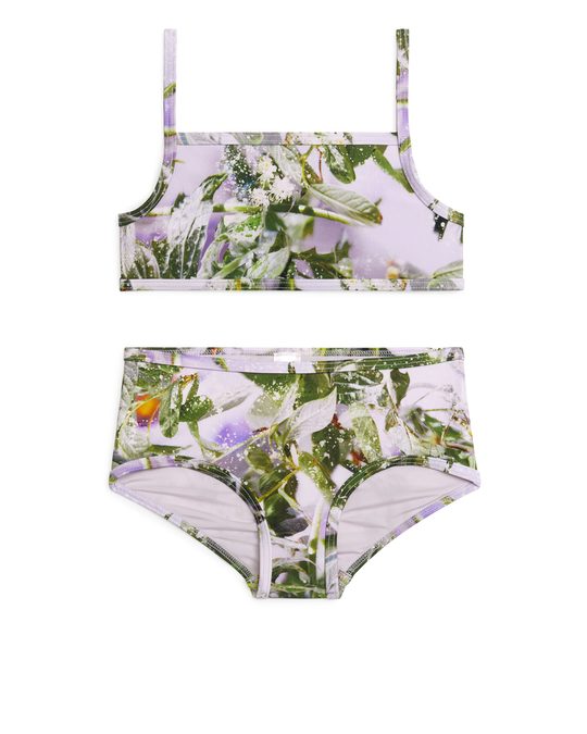 Arket Slow Flowers Printed Bikini Lilac/floral