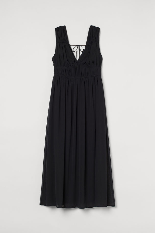 H&M V-neck Dress Black