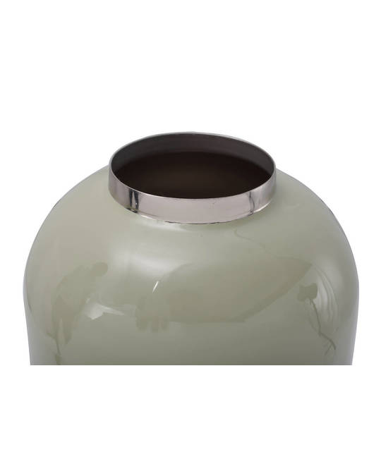 360Living Vase Art Deco 355 Mint / Silver