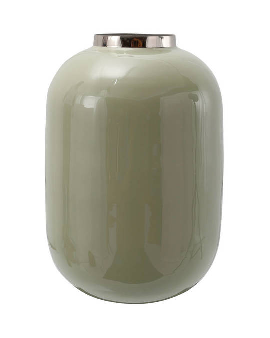 360Living Vase Art Deco 355 Mint / Silver