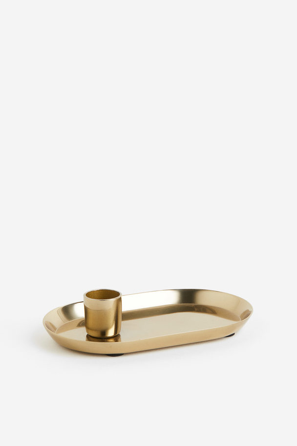 H&M HOME Lysestage I Metal Guld