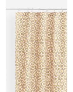 Patterned Shower Curtain Dark Yellow/patterned