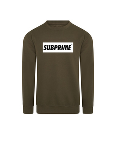 Subprime Sweater Block Army Groen