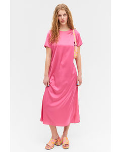 Roze Maxi T-shirtjurk Roze