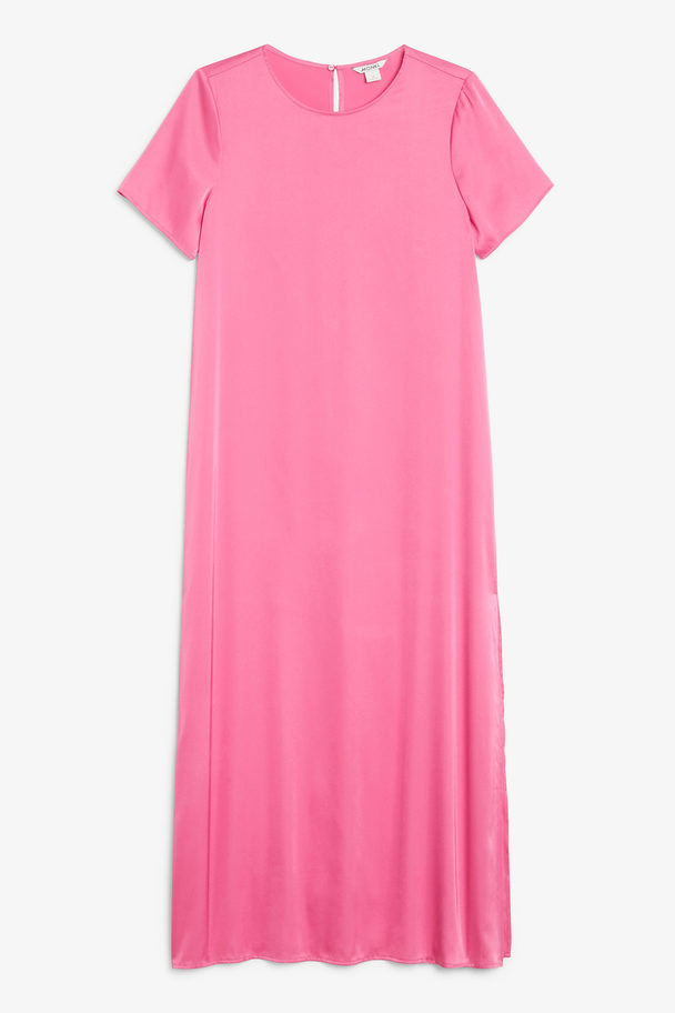 Monki Pink Maxi T-shirt Dress Pink