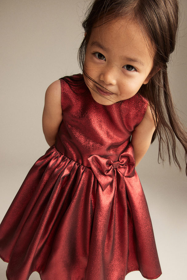 H&M Kleid mit Schleife Rot