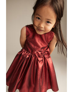 Kleid mit Schleife Rot