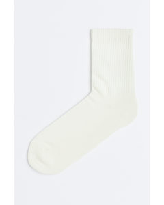 Fine-knit Socks Off-white