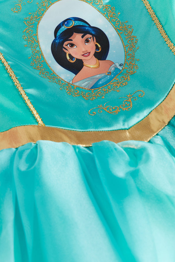 H&M Verkleedpak Met Print Turkoois/prinses Jasmine