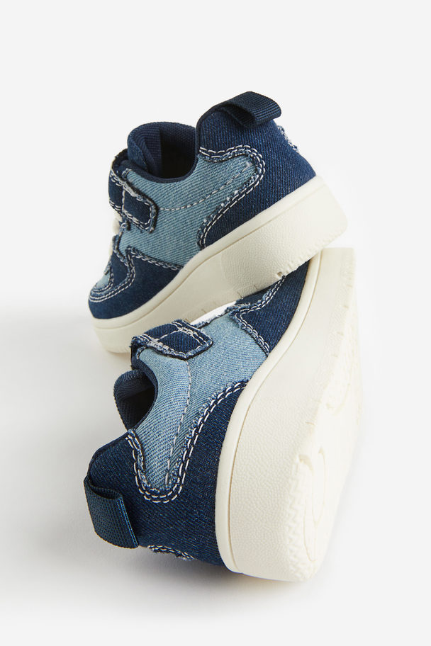 H&M Sneaker Dunkles Denimblau/Blockfarben