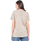 V-neck Faded Top With Short Sleeves