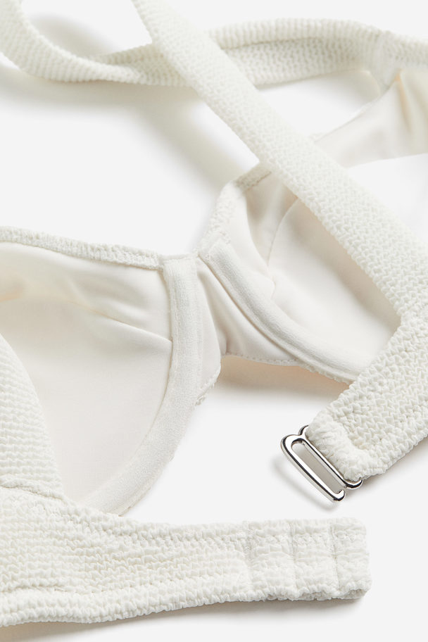 H&M Unwattiertes Bikinitop Weiß