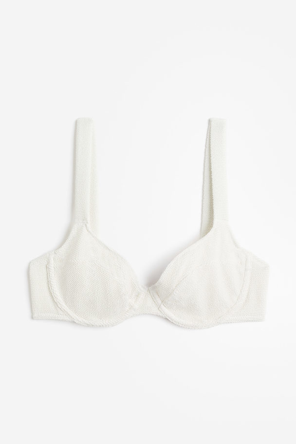 H&M Unwattiertes Bikinitop Weiß