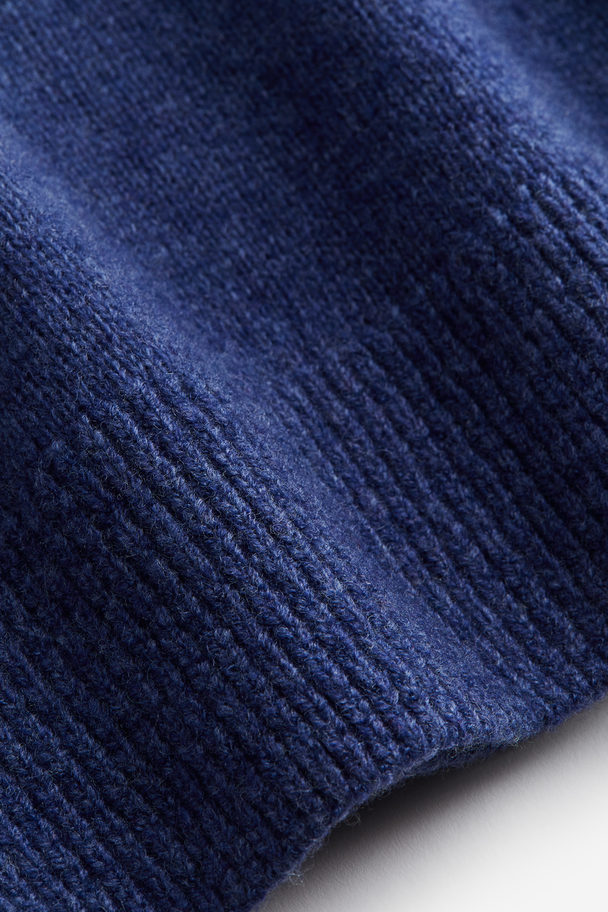 H&M Regular Fit Wool Jumper Blue
