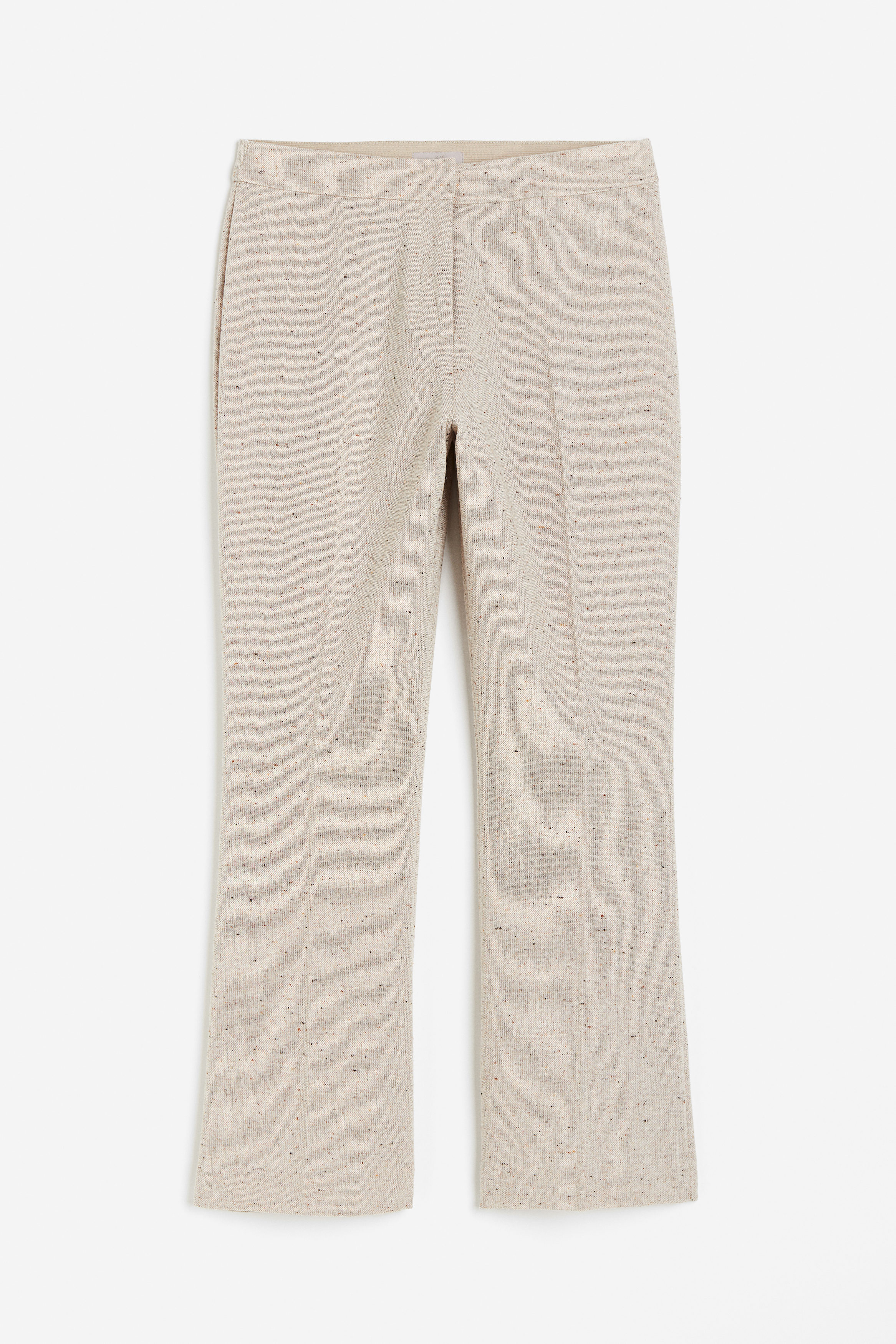 Billede af H&M Stylede Bukser Med Høj Talje Beige, Klassiske I størrelse 48