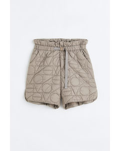 H&m+ Thermolite® Quiltede Shorts Beige