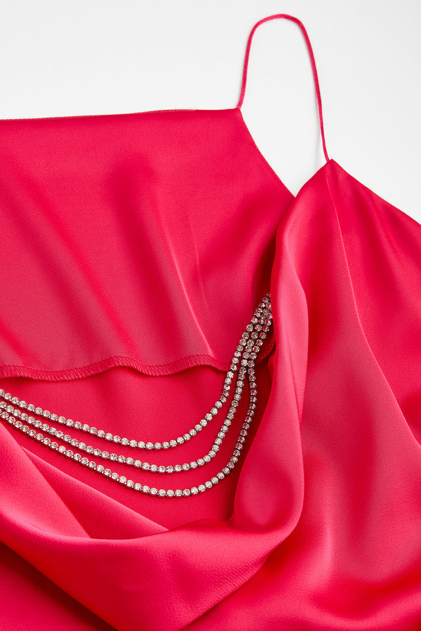 H&M Slip In-kjole Klarrosa