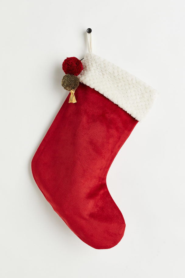 H&M HOME Christmas Stocking Red