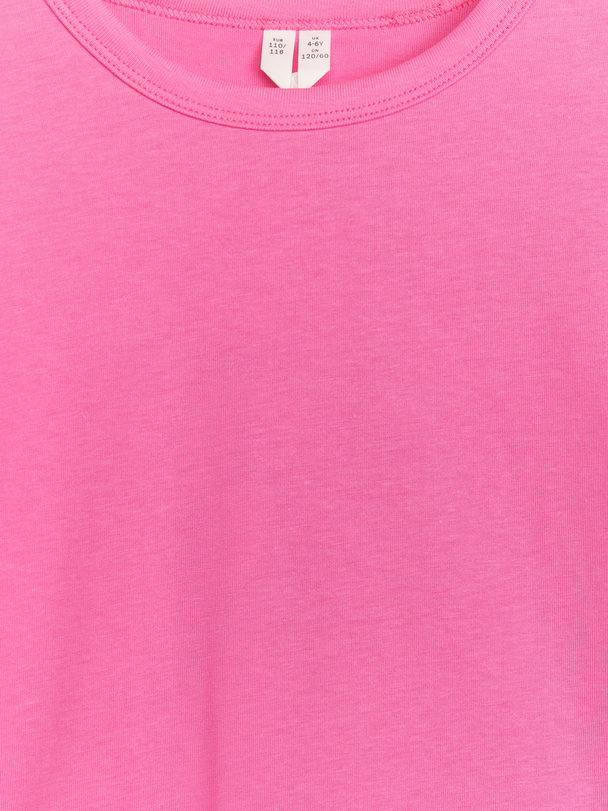 ARKET Ekstra Stor T-skjorte Med Lange Ermer Rosa