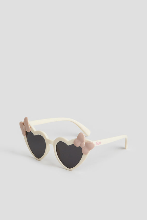 H&M Sonnenbrille Cremefarben/Minnie Maus