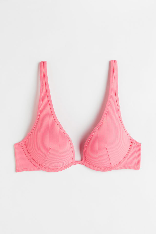 H&M Push-up Bikini Top Pink