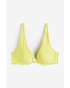 Push-up Bikini Top Yellow