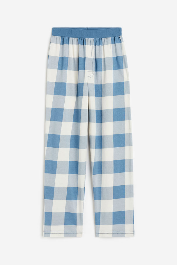 H&M Pyjama Bottoms Blue/checked