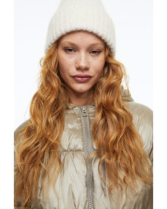 Knitted Hat Natural White